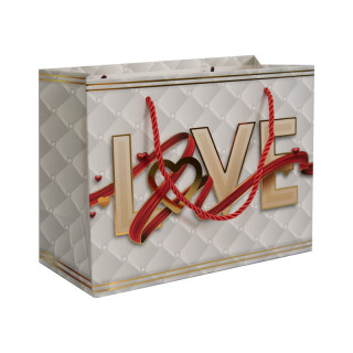 Подарочный пакет, love 18*23см